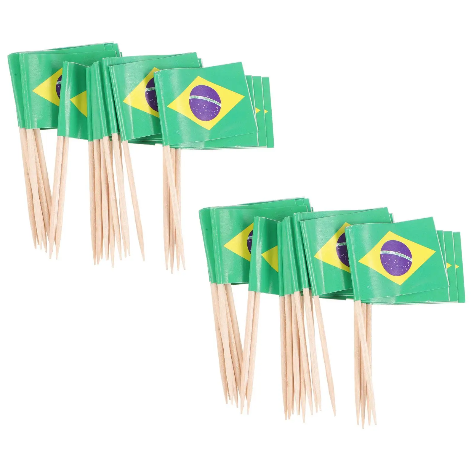 100 Pcs Flag Cake Toppers Paper Decorations Bamboo Cocktail Picks Creative Cupcake Picks Reusable Party Supplies
100 Pcs Flag Cake Toppers Paper Decorations Bamboo Cocktail Picks Creative Cupcake Picks Reusable Party Supplies