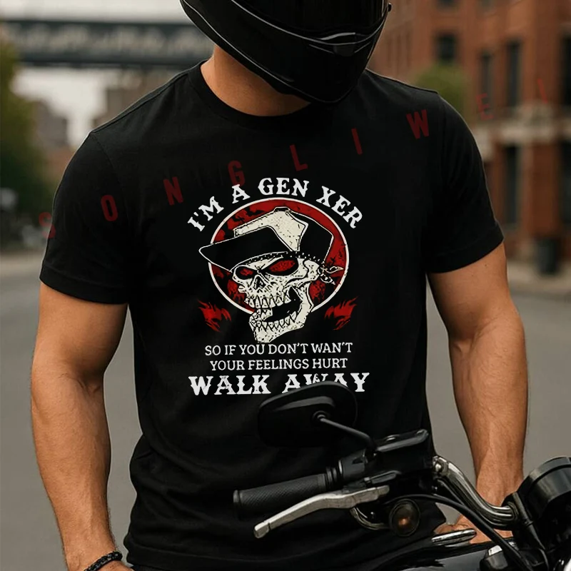 I'm A Gen Xer Slogan Skull & Red Flame Graphic Moto T-Shirt Fashion Men And Women Aesthetic High Quality Cotton Tees
I'm A Gen Xer Slogan Skull & Red Flame Graphic Moto T-Shirt Fashion Men And Women Aesthetic High Quality Cotton Tees