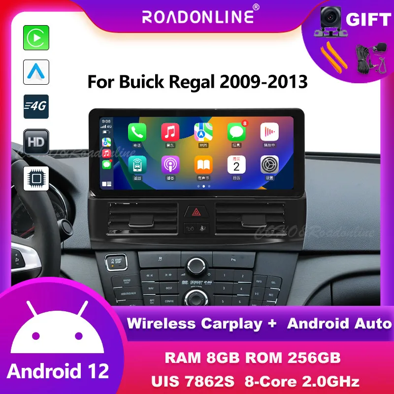 Android audio For Buick Regal 2009-2013 automotive multimedia Android 12 car intelligent systems car radio Wireless carplay
Android audio For Buick Regal 2009-2013 automotive multimedia Android 12 car intelligent systems car radio Wireless carplay