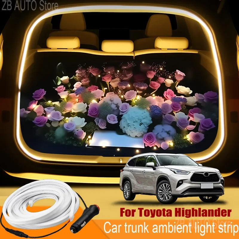For toyota Highlander Automobile trunk ambient light automatic sensing car interior lighting with accessories
For toyota Highlander Automobile trunk ambient light automatic sensing car interior lighting with accessories