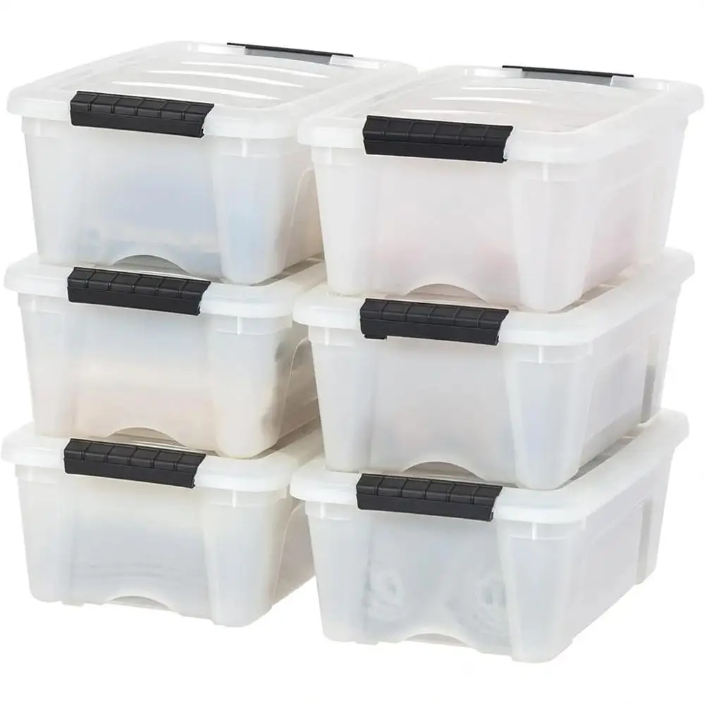 6-Pack 13-Qt Plastic Storage Boxes with Lids, BPA-Free, Durable Stackable Containers for Organizing, Pearl
6-Pack 13-Qt Plastic Storage Boxes with Lids, BPA-Free, Durable Stackable Containers for Organizing, Pearl