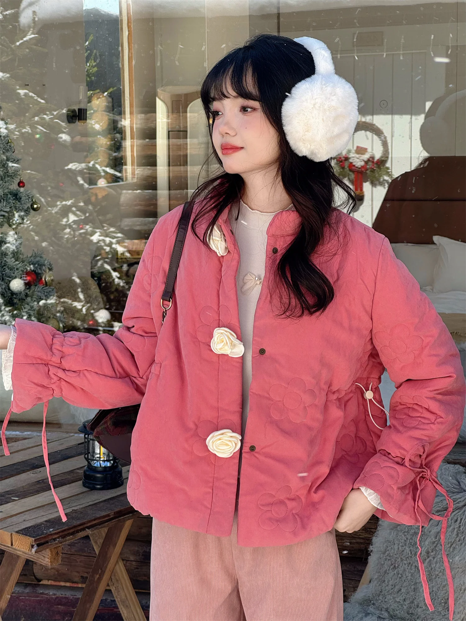 Peach Pink ort Cotton Jaet Waist-Cinching High-Rise Berries Color White Outerwear for Women Button Closure Long Sve
Peach Pink ort Cotton Jaet Waist-Cinching High-Rise Berries Color White Outerwear for Women Button Closure Long Sve