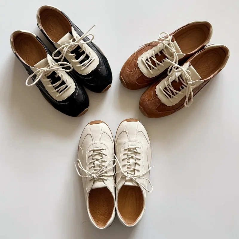 New Women's Shoes Retro Luxury Leather Moral Training Shoes for Woman Exquisite Sports Casual Shoe Designer Shoes Zapatos Mujer
New Women's Shoes Retro Luxury Leather Moral Training Shoes for Woman Exquisite Sports Casual Shoe Designer Shoes Zapatos Mujer