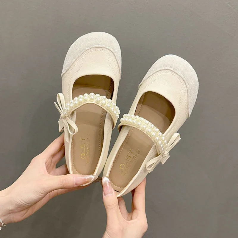 White Stitching Pearl Decorated Flat Shoes Slip-On Mesh Simple Women's Shoes
White Stitching Pearl Decorated Flat Shoes Slip-On Mesh Simple Women's Shoes