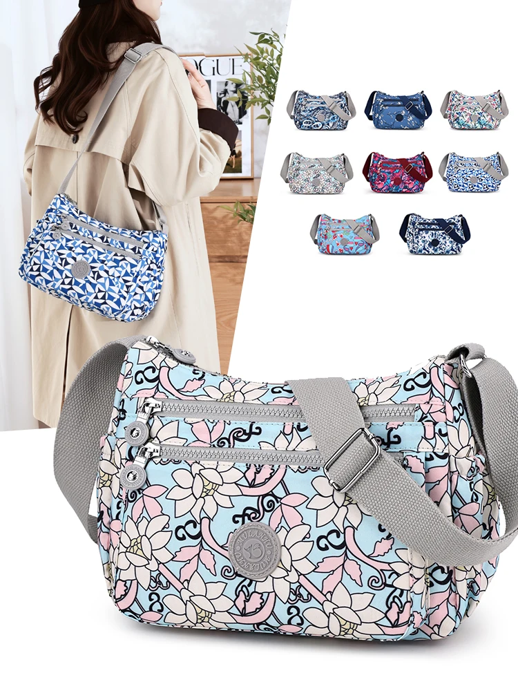 Женская сумка через плечо из нейлоновой ткани с цветочным принтом, легкая повседневная сумка через плечо, водонепроницаемая сумка для ежедневного использования
Женская сумка через плечо из нейлоновой ткани с цветочным принтом, легкая повседневная сумка через плечо, водонепроницаемая сумка для ежедневного использования