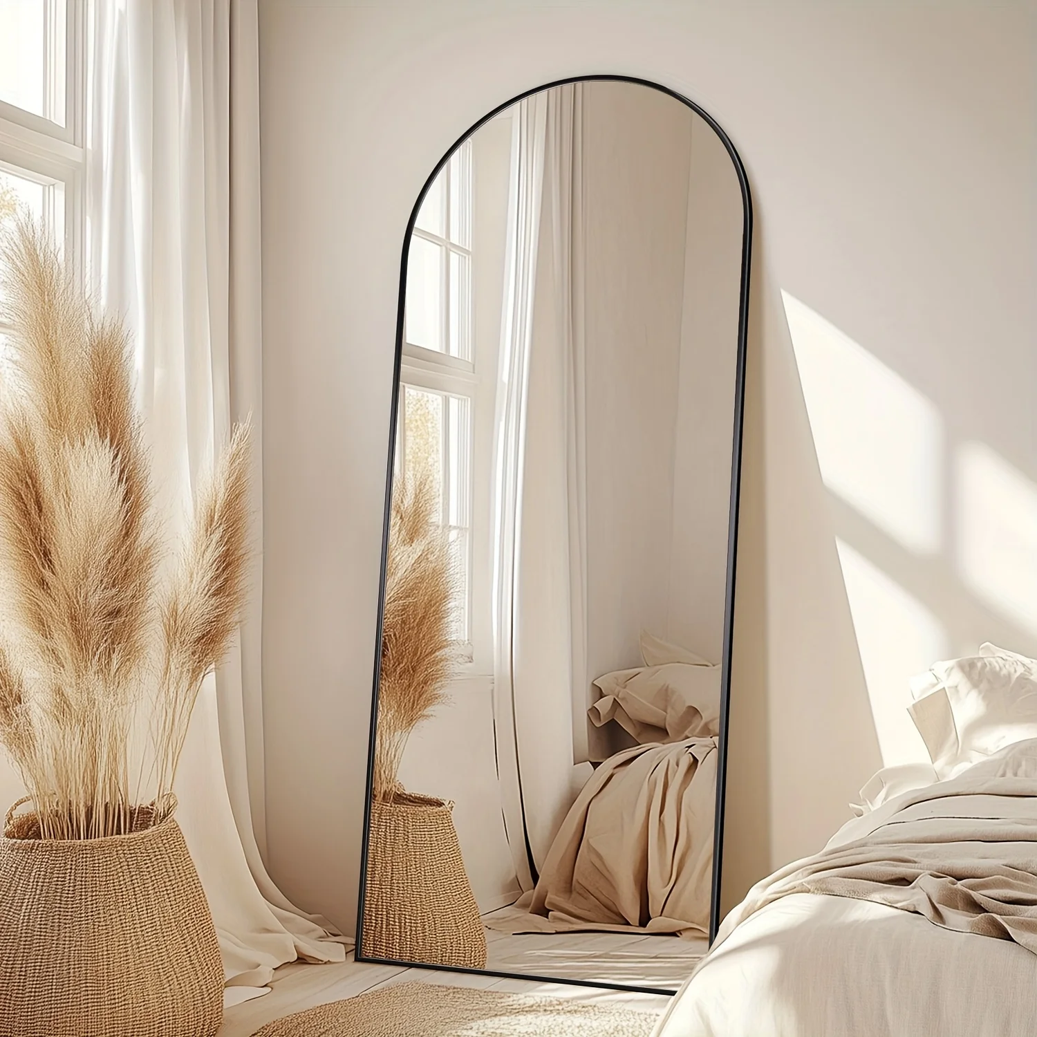 Mirror Full Length Mirror, Arched Style Standing Mirror Full Body, Large Floor Mirror For Wall Door Bedroom Bathroom Living Room
Mirror Full Length Mirror, Arched Style Standing Mirror Full Body, Large Floor Mirror For Wall Door Bedroom Bathroom Living Room