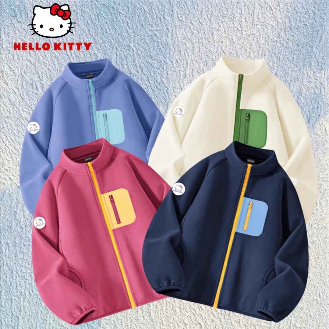 Hello Kitty Kids Fleece Warm-keeping Jacket Boy Girl Zipper High-necked Windproof Coat Autumn Winter Soft Comfortable Outwear
Hello Kitty Kids Fleece Warm-keeping Jacket Boy Girl Zipper High-necked Windproof Coat Autumn Winter Soft Comfortable Outwear