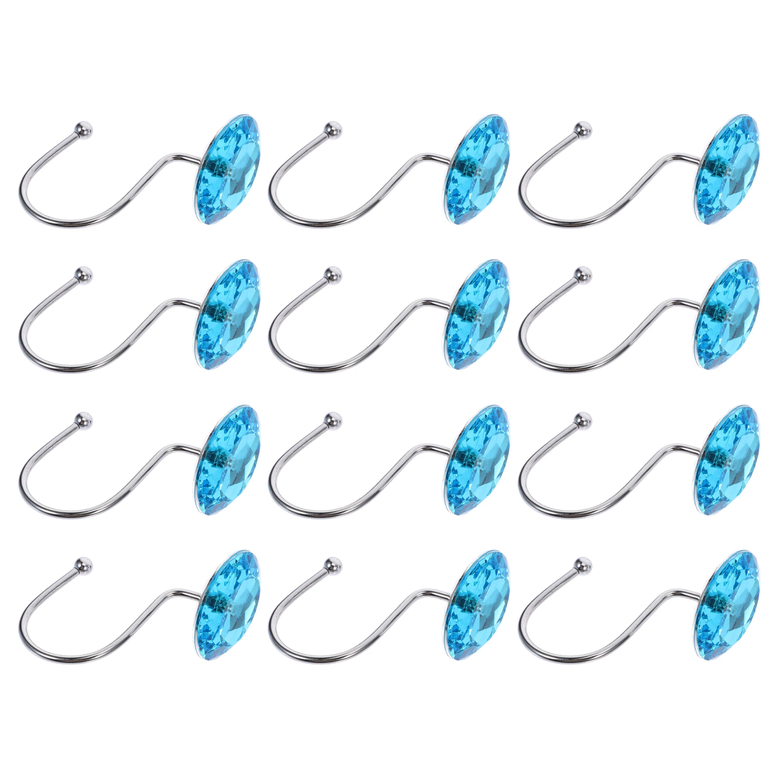 12pcs Shower Curtain Hooks Acrylic Stainless Steel Colored Transparent Bathroom Drapes Rod Retro Decorative Household
12pcs Shower Curtain Hooks Acrylic Stainless Steel Colored Transparent Bathroom Drapes Rod Retro Decorative Household