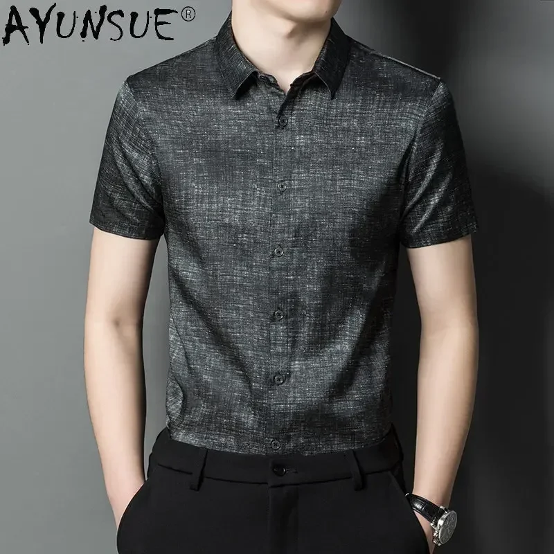 AYUNSUE 90.8%Mulberry Silk Shirt Heavyweight Silk Shirt for Man Summer Clothing Fashion Print Casual Shirts Short Sleeved Tops
AYUNSUE 90.8%Mulberry Silk Shirt Heavyweight Silk Shirt for Man Summer Clothing Fashion Print Casual Shirts Short Sleeved Tops