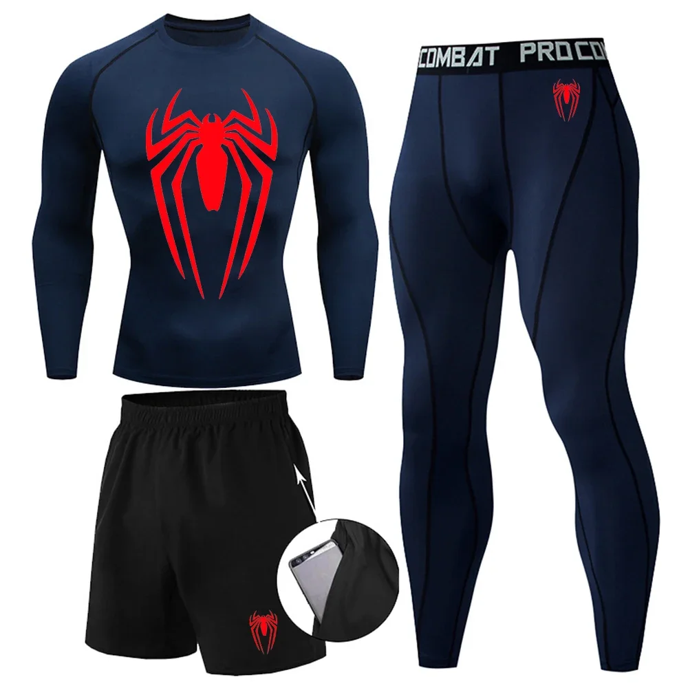 Men's warm and tight fitting underwear, fitness basketball training suit, running, cycling, and quick drying three piece set
Men's warm and tight fitting underwear, fitness basketball training suit, running, cycling, and quick drying three piece set
