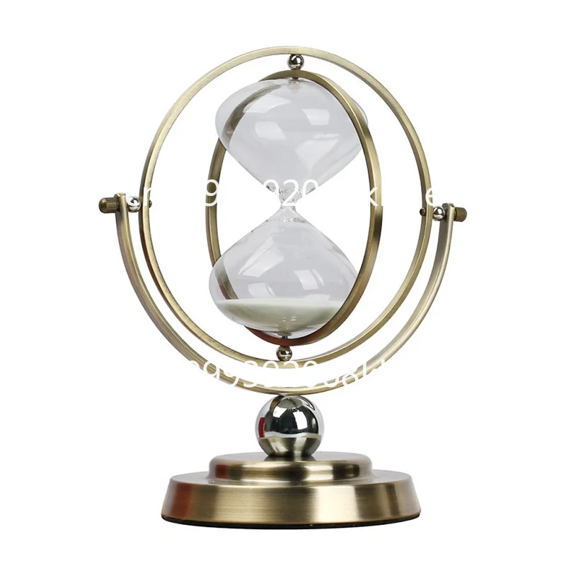 Rotating globe hourglass timer metal creative ornament quicksand ornament
Rotating globe hourglass timer metal creative ornament quicksand ornament