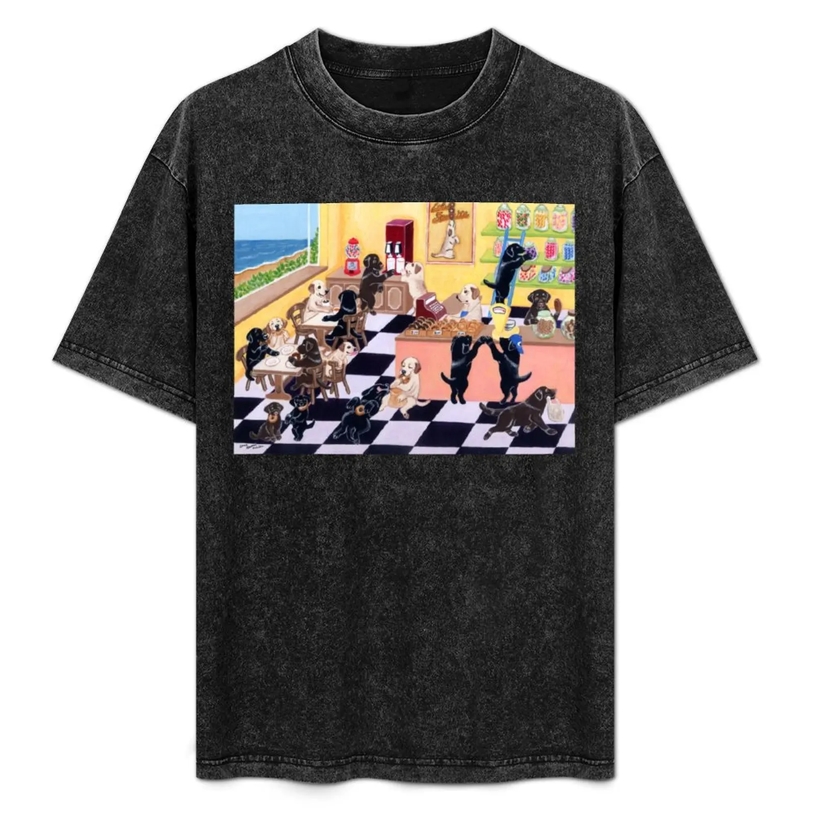 Candy Store Labradors T-Shirt Abstract Pattern Print Top
Candy Store Labradors T-Shirt Abstract Pattern Print Top