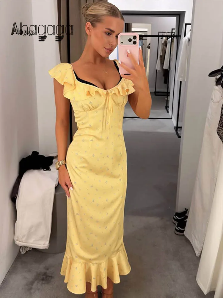 Ahagaga Regular Women Sexy Dresses Floral Print Short Sleeve Bodycon Slim Fit Casual Hot Girl Party Vestidos Streetwear Outfit
Ahagaga Regular Women Sexy Dresses Floral Print Short Sleeve Bodycon Slim Fit Casual Hot Girl Party Vestidos Streetwear Outfit