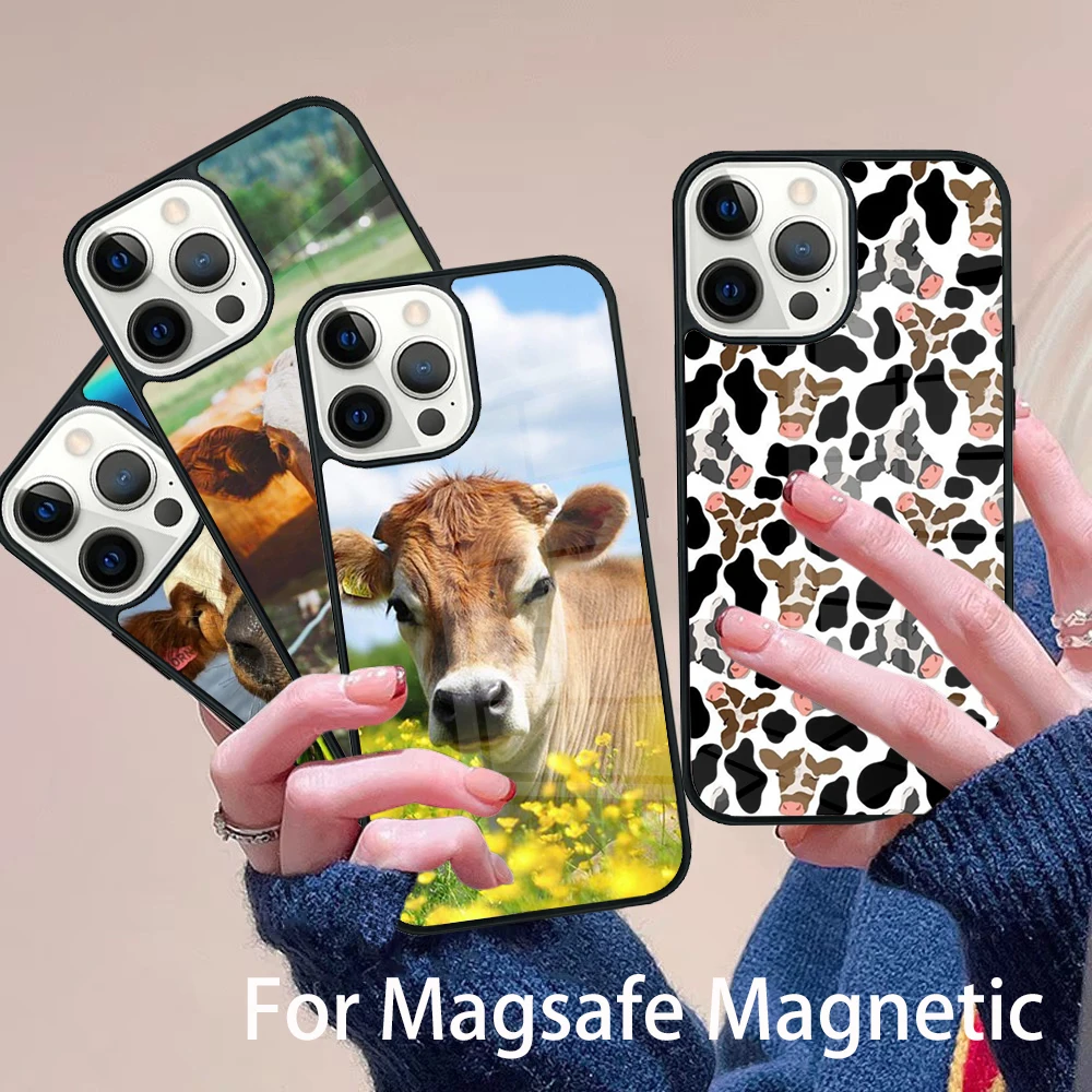 Funny Cow Face Phone Case Magesafe Magnetic Wireless Charge Cover For IPhone 16 11 12 13 14 15 Pro Max Plus Mini
Funny Cow Face Phone Case Magesafe Magnetic Wireless Charge Cover For IPhone 16 11 12 13 14 15 Pro Max Plus Mini