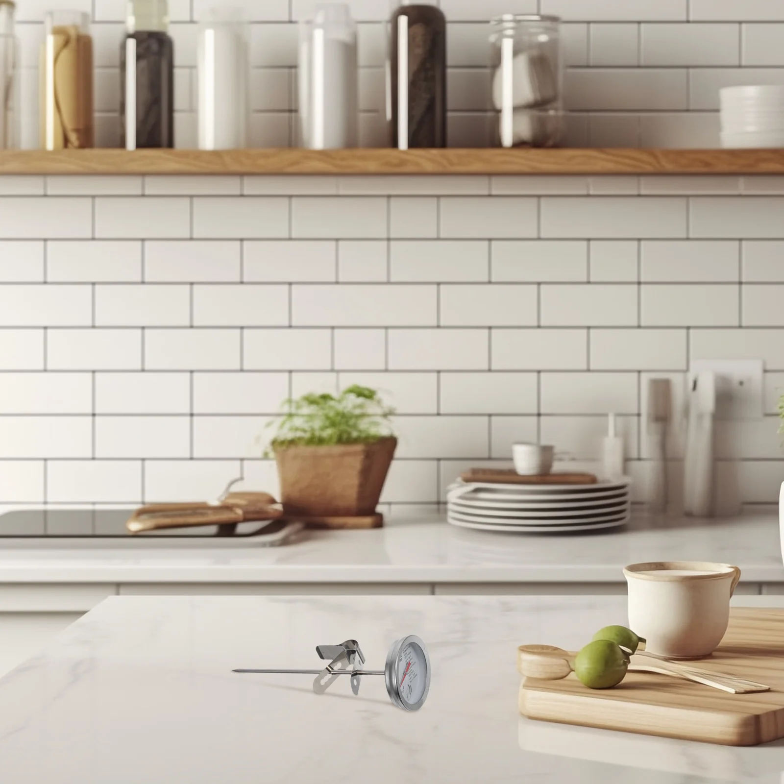 304 Stainless Steel Liquid Thermometer Probe Detachable Portable Instant Read Thermometer for Beverage Milk Water Temperature
304 Stainless Steel Liquid Thermometer Probe Detachable Portable Instant Read Thermometer for Beverage Milk Water Temperature