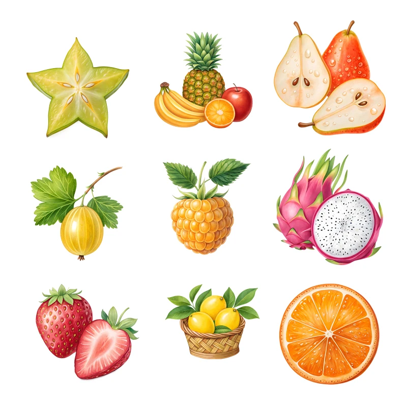 Cartoon Fruit Lemon apple Coconut durian Heat Transfer Stickaers Iron On Transfer Patches For Childrens adult Clothes decoration
Cartoon Fruit Lemon apple Coconut durian Heat Transfer Stickaers Iron On Transfer Patches For Childrens adult Clothes decoration