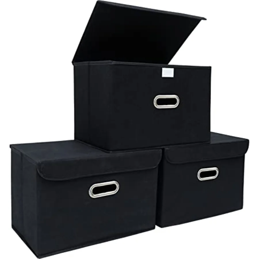 Fabric Storage Cube Bins Foldable Organizer Container Collapsible Basket with Lids and Metal Handles, for Home, Bedroom, Closet
Fabric Storage Cube Bins Foldable Organizer Container Collapsible Basket with Lids and Metal Handles, for Home, Bedroom, Closet