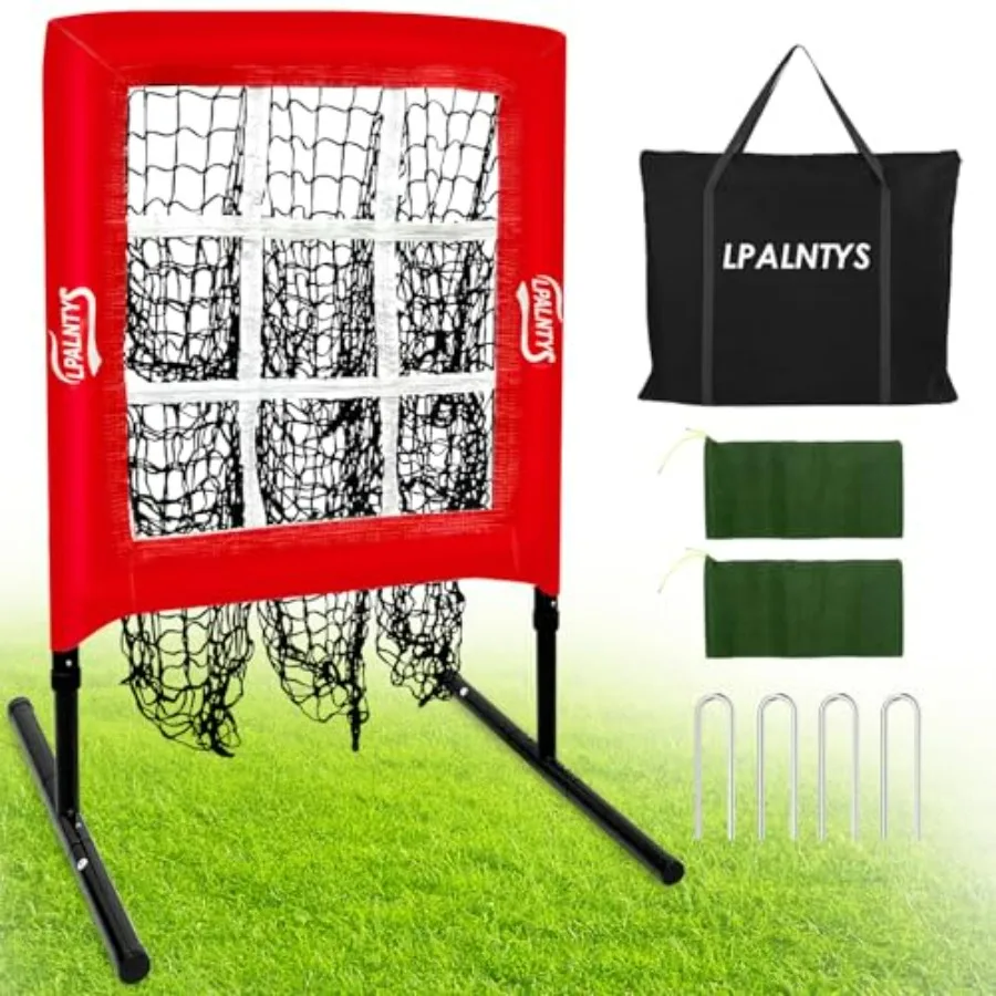 9 Hole Pitching Net with Strike Zone for Baseball Softball Accuracy Training Adjustable Hght to 45 Inches Portable Setup Indoor
9 Hole Pitching Net with Strike Zone for Baseball Softball Accuracy Training Adjustable Hght to 45 Inches Portable Setup Indoor