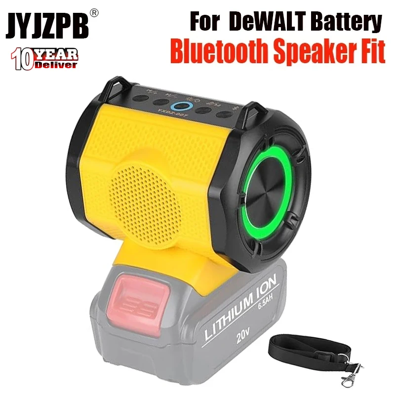 Bluetooth Speaker Fit for DeWALT 20v Max Battery with USB-A/C Charging for Jobsite Camping & Parties(Battery not Included)
Bluetooth Speaker Fit for DeWALT 20v Max Battery with USB-A/C Charging for Jobsite Camping & Parties(Battery not Included)