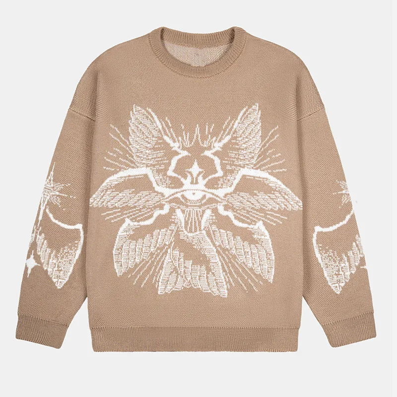Gothic Bat Pattern Knitted Sweater Women's 2025 Autumn New Oversized Loose Retro Y2K Streetwear Pullover Jumper Top High Fashion
Gothic Bat Pattern Knitted Sweater Women's 2025 Autumn New Oversized Loose Retro Y2K Streetwear Pullover Jumper Top High Fashion