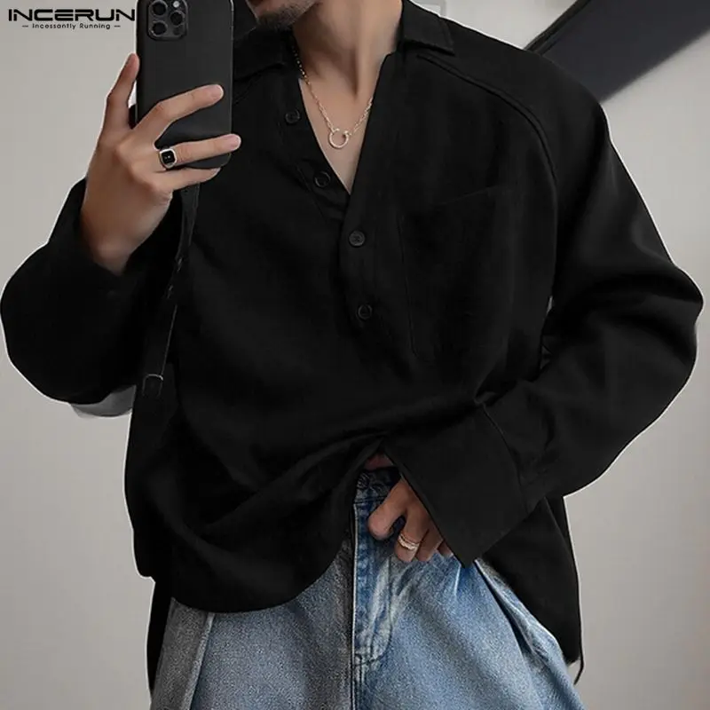 INCERUN Мужская рубашка, однотонная, с длинным рукавом, в Коранском стиле, повседневная мужская одежда, уличная одежда с v-образным вырезом, рубашки на шнурке, модные мужские топы
INCERUN Мужская рубашка, однотонная, с длинным рукавом, в Коранском стиле, повседневная мужская одежда, уличная одежда с v-образным вырезом, рубашки на шнурке, модные мужские топы