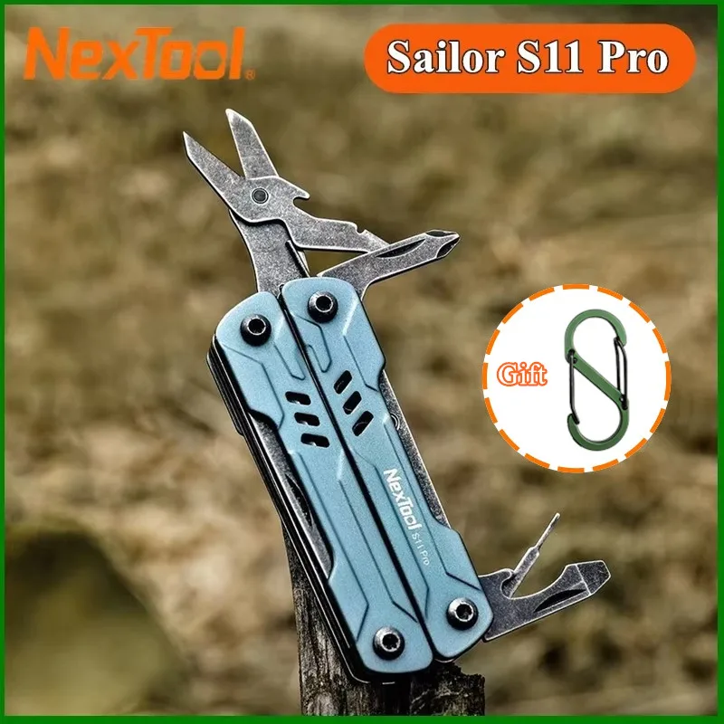 NexTool S11 Pro Mini Sailor Pliers 12-In-1 Multi Tool Pocket Knife Folding Tools Wire Cutters EDC Card Pin Screwdriver Scissors
NexTool S11 Pro Mini Sailor Pliers 12-In-1 Multi Tool Pocket Knife Folding Tools Wire Cutters EDC Card Pin Screwdriver Scissors