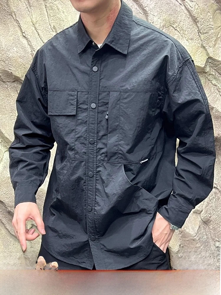 Lightweight Waterproof 3D Tailored Men's Long Sve irt Jaet Breathable Qui Dry Loose Fit Outdoor Nylon Fiber Button C...
Lightweight Waterproof 3D Tailored Men's Long Sve irt Jaet Breathable Qui Dry Loose Fit Outdoor Nylon Fiber Button C...