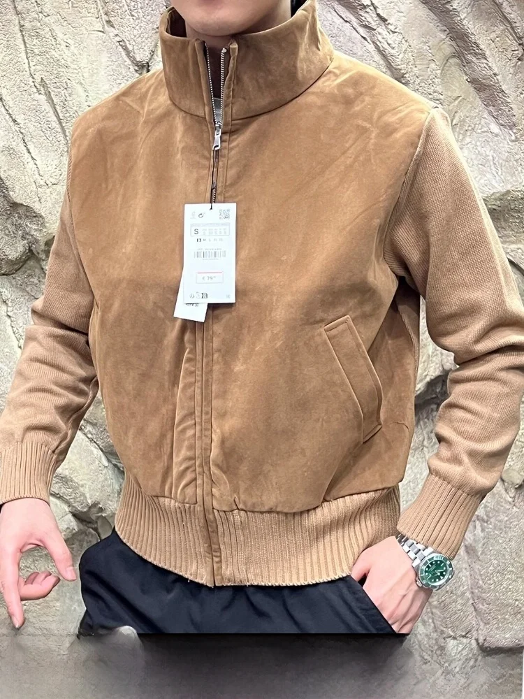 Men's Short Suede Knitted Sleeve Jacket Stand Collar Windproof Casual Style Standard Fit Youth Fashion Autumn 2025 Zipper Clo...
Men's Short Suede Knitted Sleeve Jacket Stand Collar Windproof Casual Style Standard Fit Youth Fashion Autumn 2025 Zipper Clo...