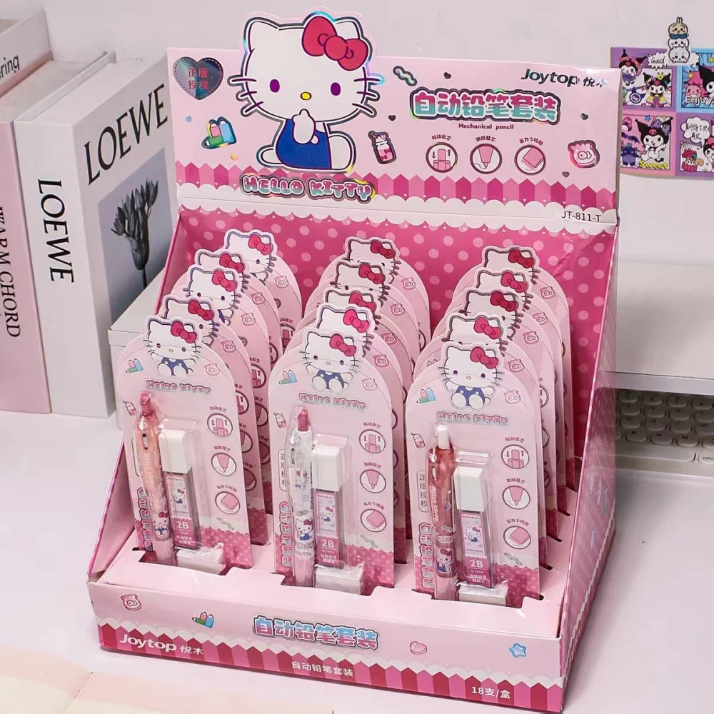Genuine Hello Kitty Automatic Pencil Set Cartoon Sanrio Kt Cat Learning Writing Stationery Pencils Office Supplies Gift For Girl
Genuine Hello Kitty Automatic Pencil Set Cartoon Sanrio Kt Cat Learning Writing Stationery Pencils Office Supplies Gift For Girl