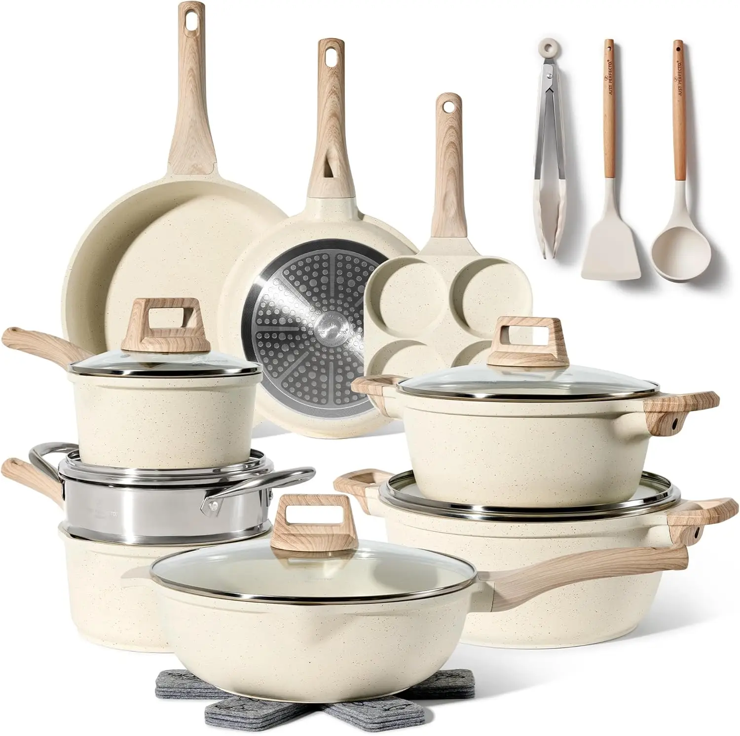 Induction Pots Set - Pan Set with Lid - Induction Pots Set - Pots & Pans Set without PTFE and PFOA - Cookware Pot Set Induction
Induction Pots Set - Pan Set with Lid - Induction Pots Set - Pots & Pans Set without PTFE and PFOA - Cookware Pot Set Induction