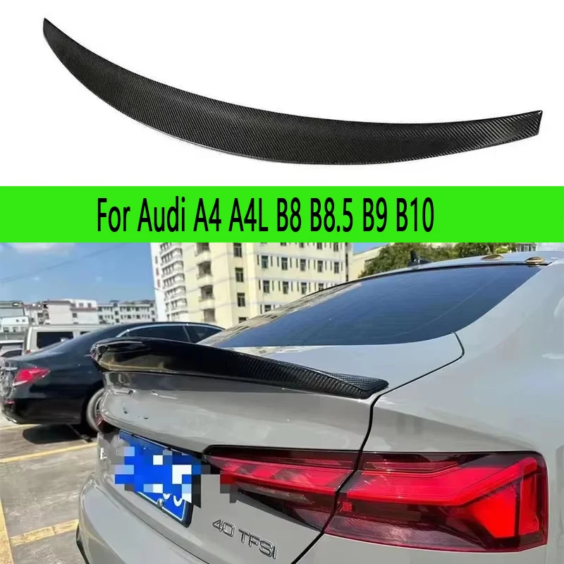 For Audi A4 A4L B8 B8.5 B9 B10 Carbon Fiber Tail fins Rear Trunk Spoiler Guide Wing Rear Wing Diverter Body Kit
For Audi A4 A4L B8 B8.5 B9 B10 Carbon Fiber Tail fins Rear Trunk Spoiler Guide Wing Rear Wing Diverter Body Kit