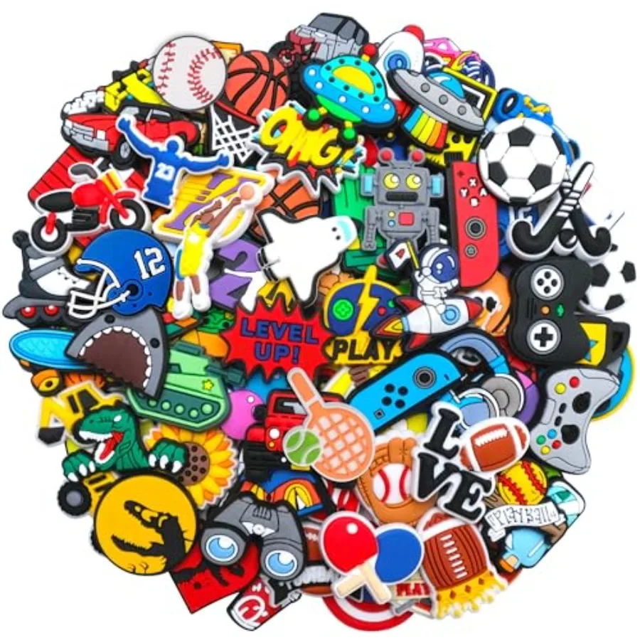 30 50 Shoe Decorations Charms for Teens PVC Clog Accessories Pins Fit for Garden Sandals Wristband Bracelet
30 50 Shoe Decorations Charms for Teens PVC Clog Accessories Pins Fit for Garden Sandals Wristband Bracelet