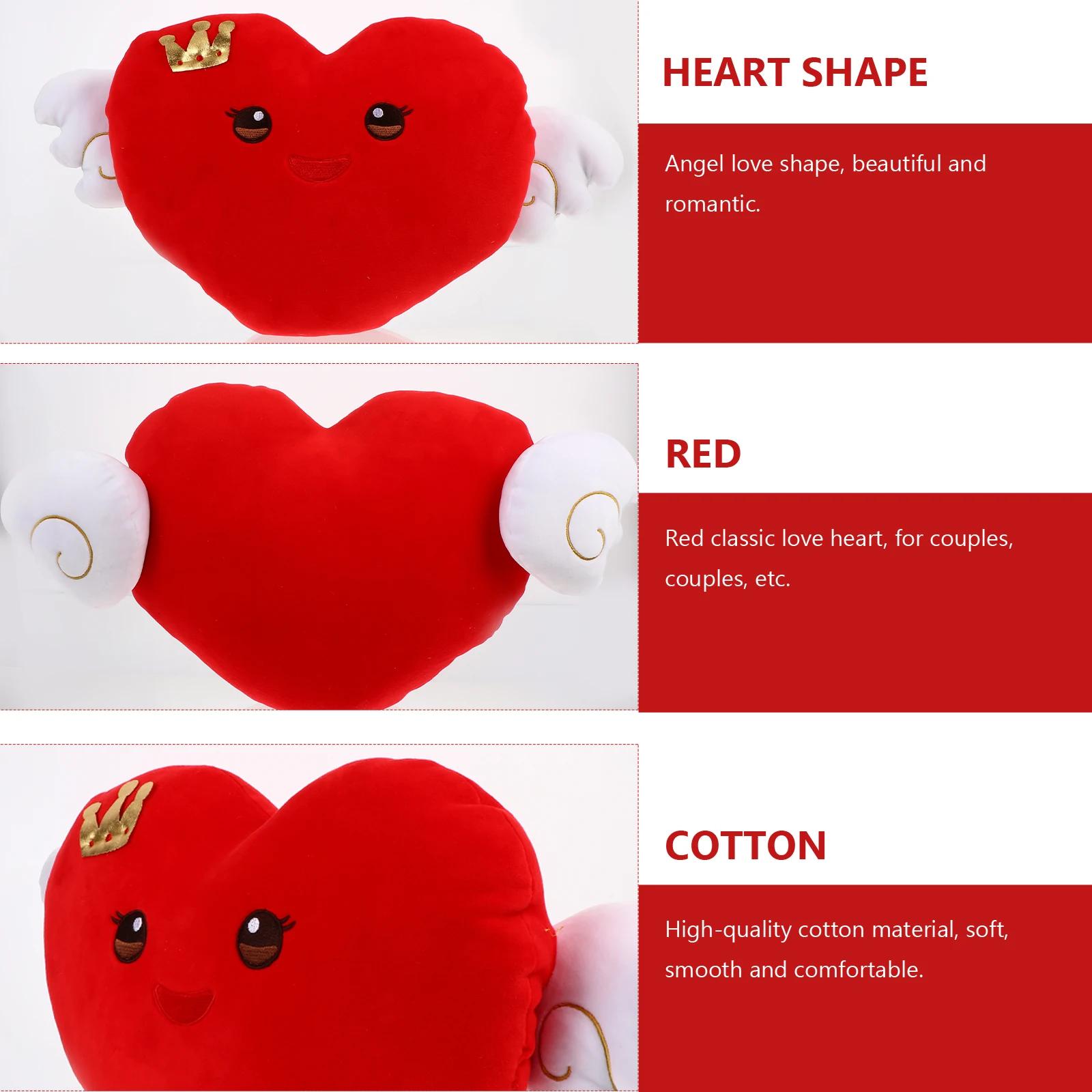 Heart Shaped Pillow Cotton Filled Decor Cushion Bedroom Living Room Sofa Car Chairs Soft Elastic Angel Gift Valentine
Heart Shaped Pillow Cotton Filled Decor Cushion Bedroom Living Room Sofa Car Chairs Soft Elastic Angel Gift Valentine