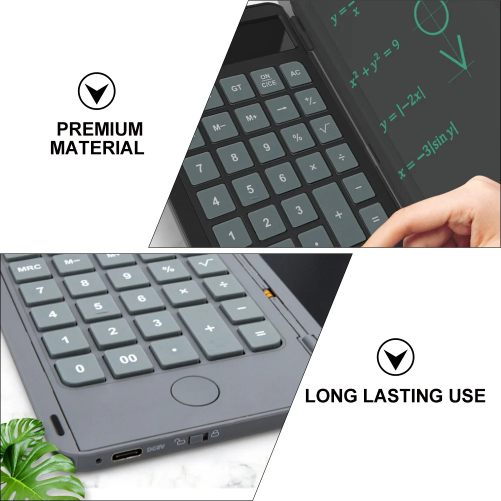 Rechargeable Calculator Foldable Lightweight Portable Calculating Device Students Accounting Calculator with Writing Board Long
Rechargeable Calculator Foldable Lightweight Portable Calculating Device Students Accounting Calculator with Writing Board Long