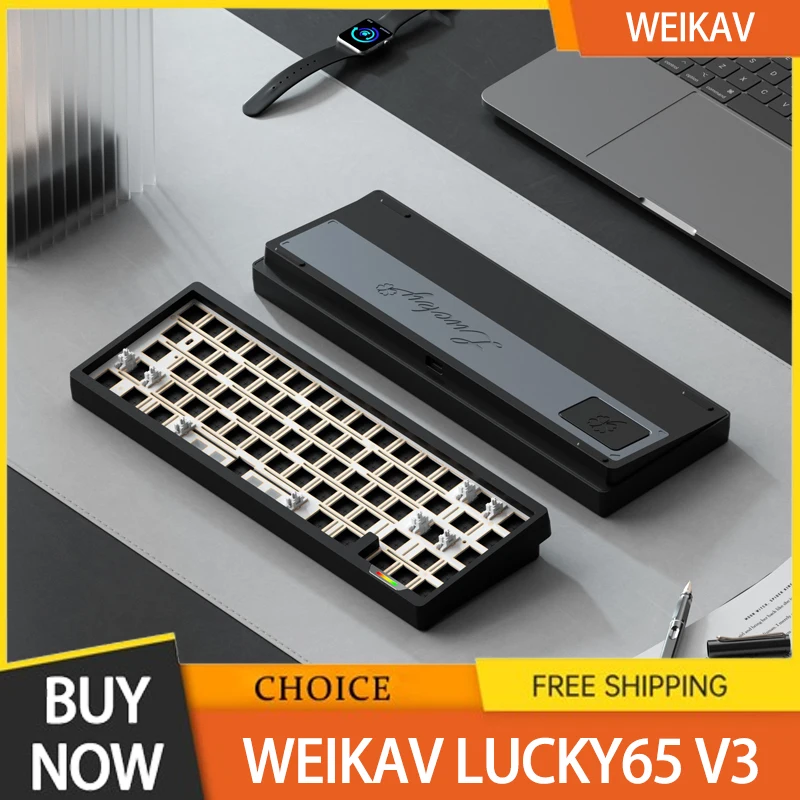 Weikav Lucky65 V3 Mechanical Keyboard Kit Wireless Three Mode Hot Swap Rgb Gasket 4000mah Gaming Keyboard Accessories Gift
Weikav Lucky65 V3 Mechanical Keyboard Kit Wireless Three Mode Hot Swap Rgb Gasket 4000mah Gaming Keyboard Accessories Gift