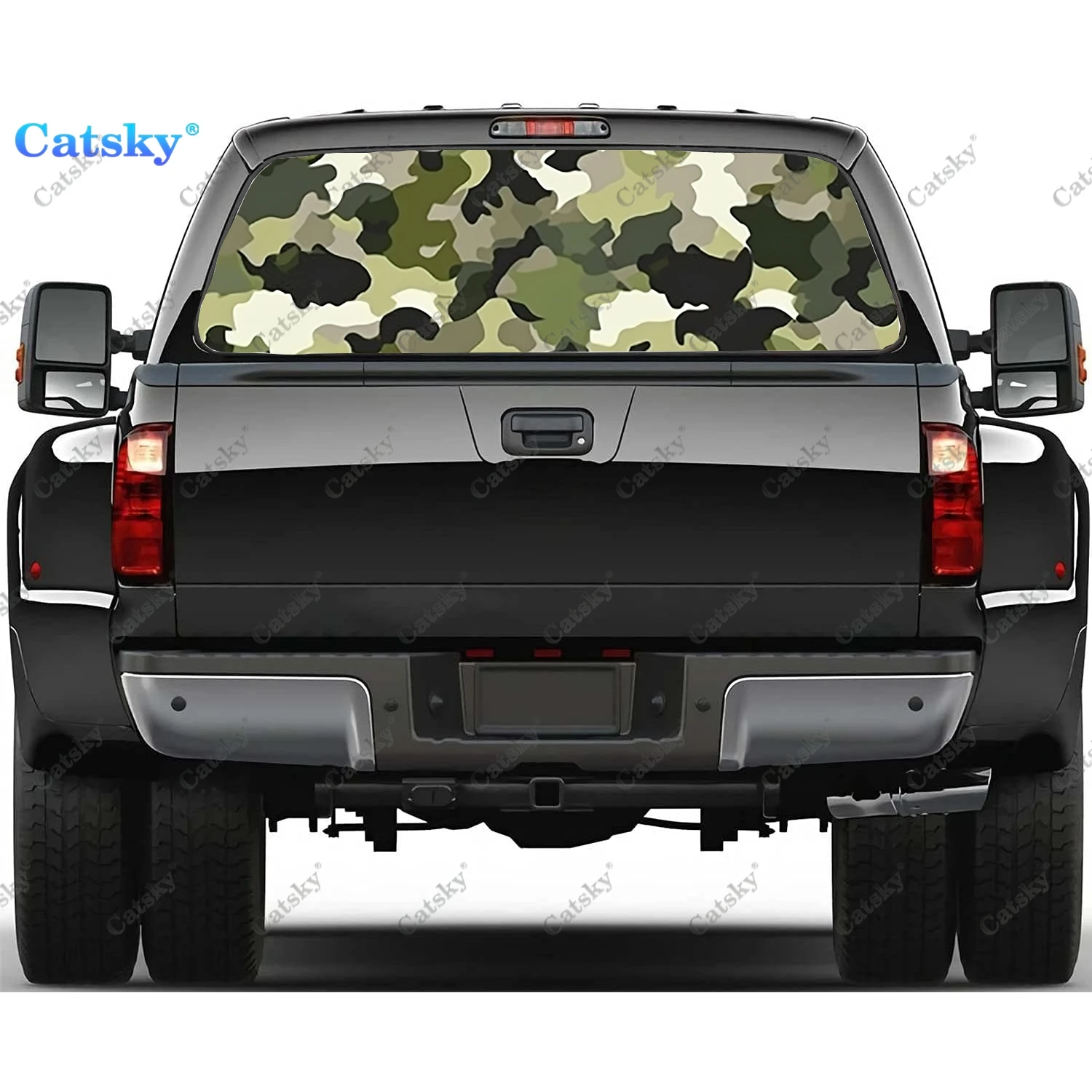 Modern Camouflage Pattern Rear Window Decal Fit Pickup,Truck,Car Universal See Through Perforated Back Windows Vinyl Sticker
Modern Camouflage Pattern Rear Window Decal Fit Pickup,Truck,Car Universal See Through Perforated Back Windows Vinyl Sticker