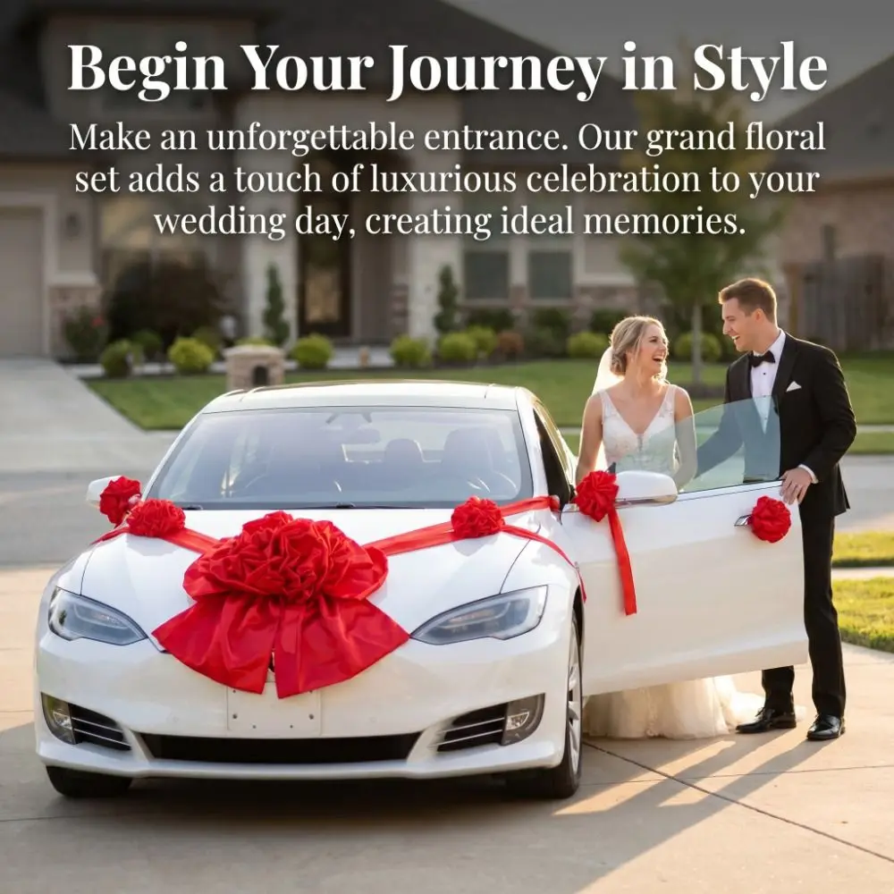 Premium Large Wedding Car Front Decor Red Romantic Floral Ball Full Set Flower Arrangement Bridal Main Car Decor Wedding Convoy
Premium Large Wedding Car Front Decor Red Romantic Floral Ball Full Set Flower Arrangement Bridal Main Car Decor Wedding Convoy