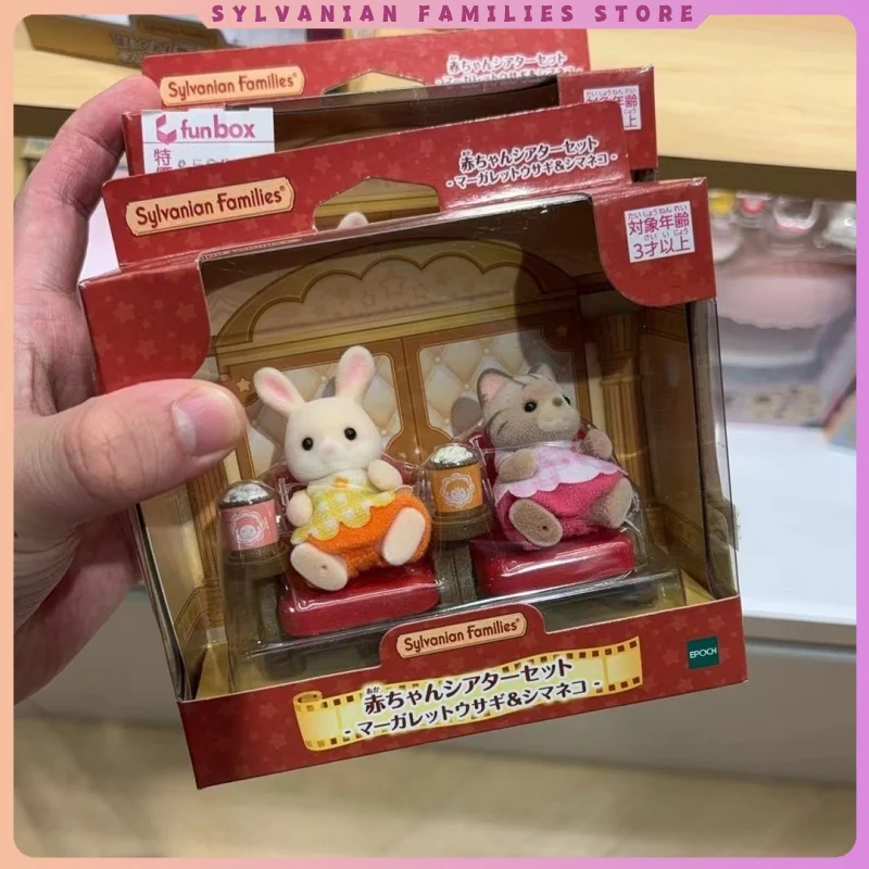 Sylvanian Families Baby Theater Set Margaret Rabbit And Striped Cat Figures With Cinema Seats Drinks Accessories Playset
Sylvanian Families Baby Theater Set Margaret Rabbit And Striped Cat Figures With Cinema Seats Drinks Accessories Playset