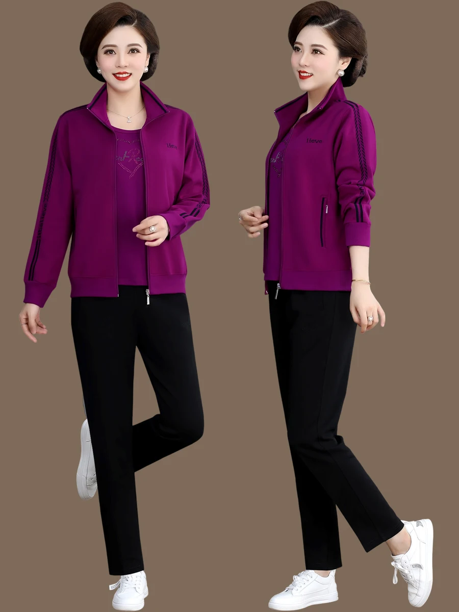 Женский комплект для весны и лета: осенне-зимняя куртка, спортивный топ, футболка, повседневные свободные брюки на молнии
Женский комплект для весны и лета: осенне-зимняя куртка, спортивный топ, футболка, повседневные свободные брюки на молнии