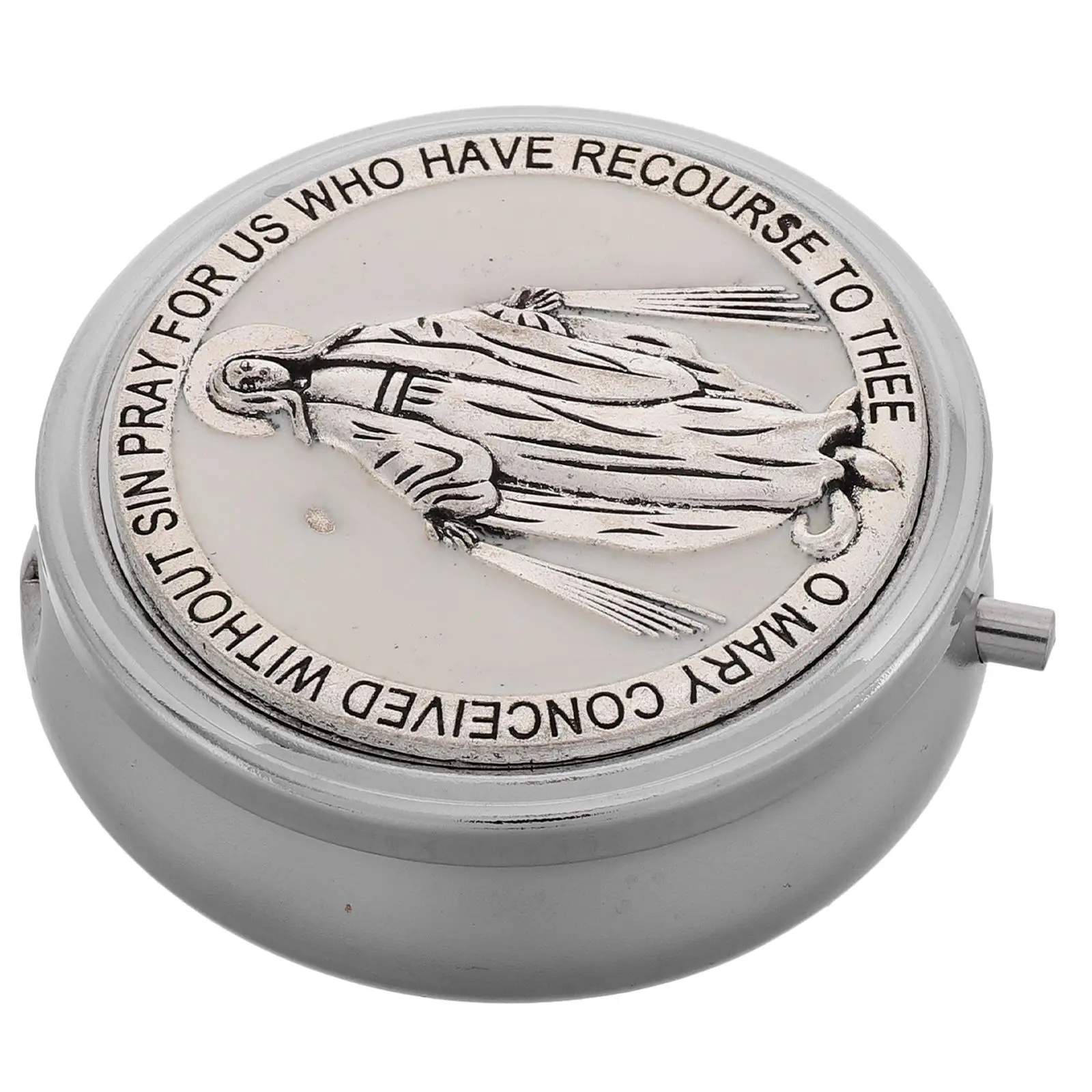 Jewelry Box Christian Organizer Religious Keepsake Box Keepsake First Communion Rosary Storage Metal Trinket Case
Jewelry Box Christian Organizer Religious Keepsake Box Keepsake First Communion Rosary Storage Metal Trinket Case