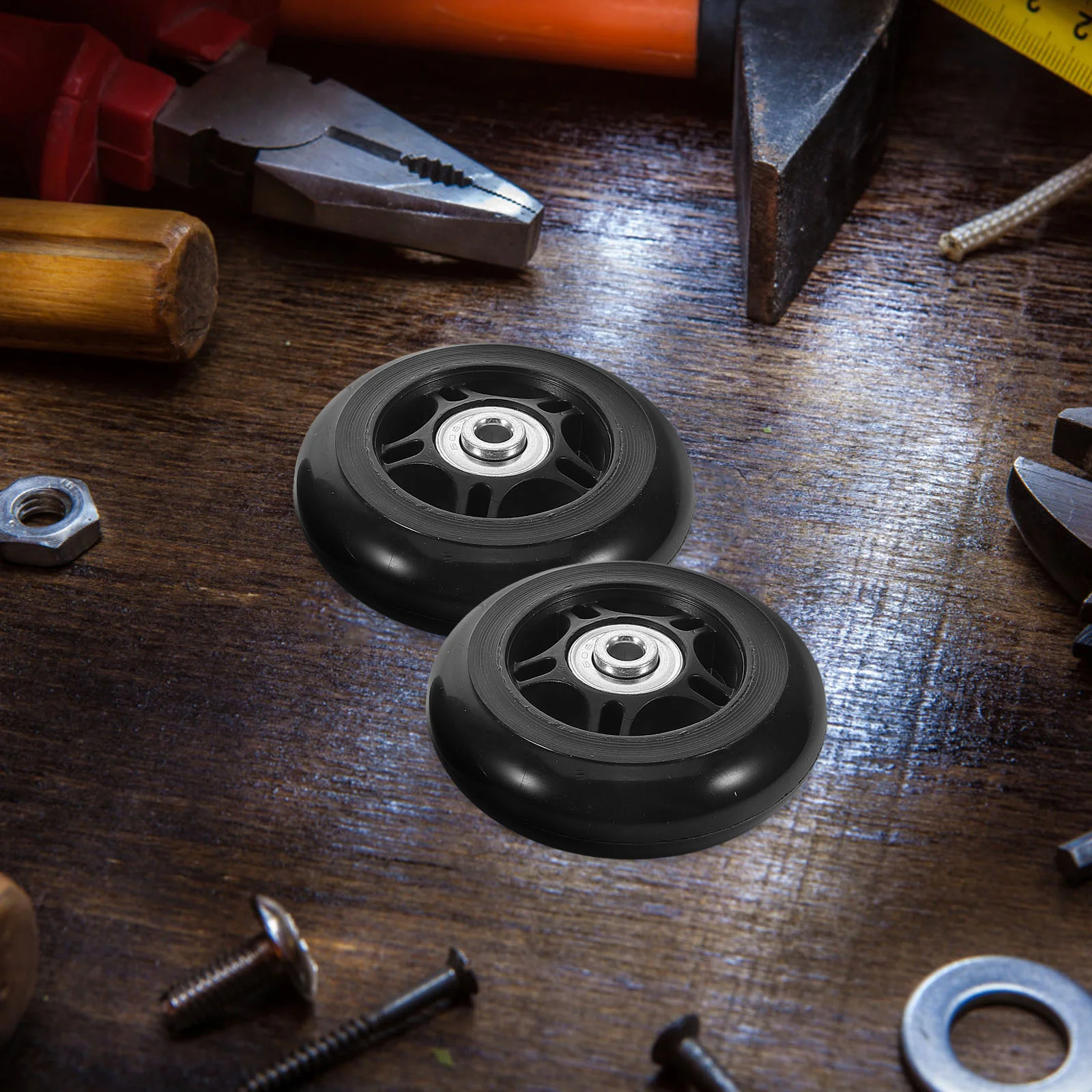 2 Pcs Mute Suitcase Rubber Wheels Child Bearing Metal Replacement for Suitcases
2 Pcs Mute Suitcase Rubber Wheels Child Bearing Metal Replacement for Suitcases