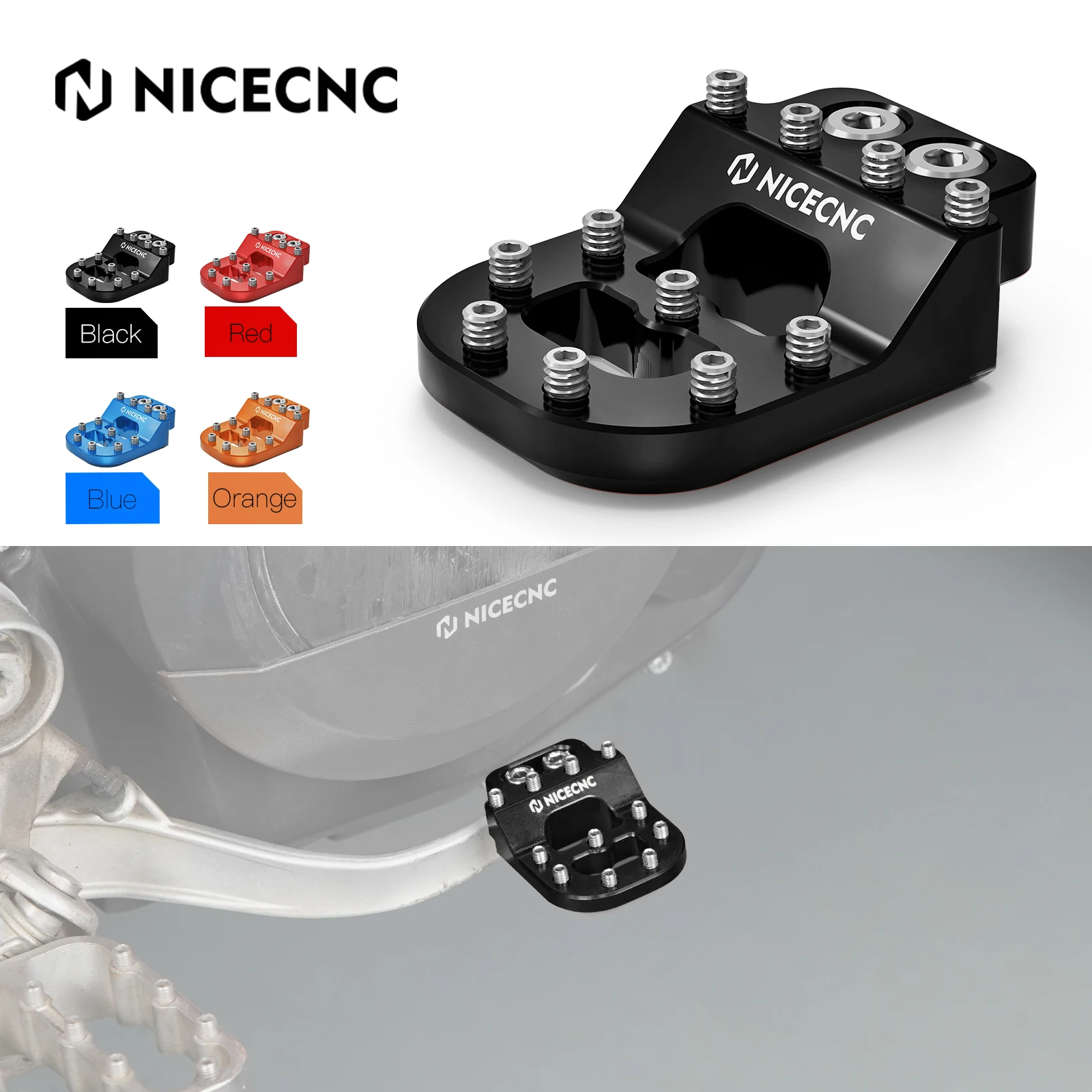 Stepped Rear Brake Pedal Pad For KTM 690 Enduro R 690 SMC R 790/890 Adventure/R 1290 Super Adventure/R/S/T 2015-2024 390 Adv R
Stepped Rear Brake Pedal Pad For KTM 690 Enduro R 690 SMC R 790/890 Adventure/R 1290 Super Adventure/R/S/T 2015-2024 390 Adv R