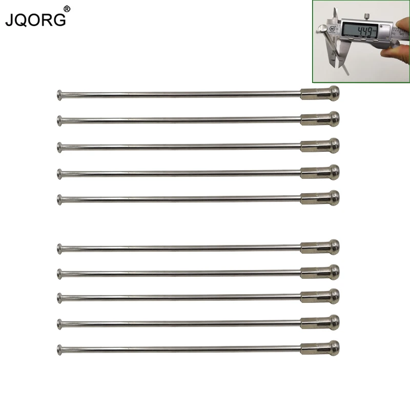 7G Material 304 Stainless Steel Straight Pull Diameter 4.5mm Motorcycle Spokes Sliver Color Round Body Bike Spokes With SUS Caps
7G Material 304 Stainless Steel Straight Pull Diameter 4.5mm Motorcycle Spokes Sliver Color Round Body Bike Spokes With SUS Caps