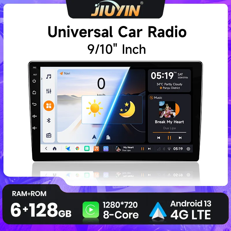 JIUYIN 2Din Universal Car Radio Android auto Carplay Android 13 4G GPS Car Audio 9"/10" WIFI BT IPS Automotive Multimedia Player
JIUYIN 2Din Universal Car Radio Android auto Carplay Android 13 4G GPS Car Audio 9"/10" WIFI BT IPS Automotive Multimedia Player