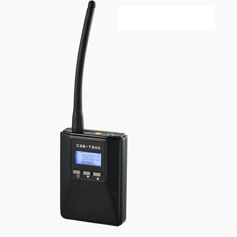 CZE-T200 CZERF PLL Stereo FM Transmitter 0-0.2W MONO MINI Radio Broadcast Station by 1000mAh Battery For Meeting/Tourism/Campus
CZE-T200 CZERF PLL Stereo FM Transmitter 0-0.2W MONO MINI Radio Broadcast Station by 1000mAh Battery For Meeting/Tourism/Campus