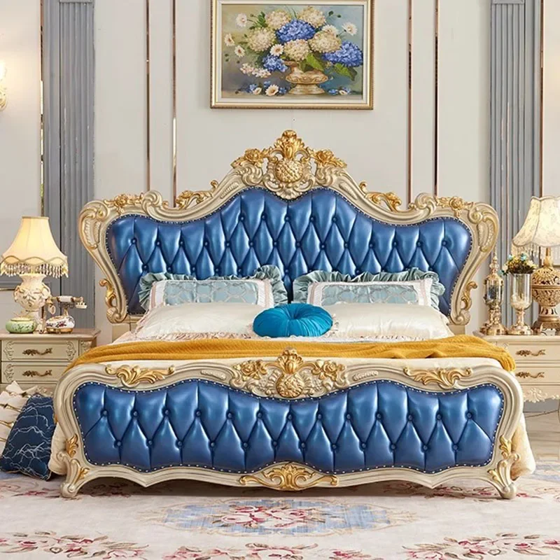High End European Bed Frame King Size Aesthetic Master Double Bed Frame Modular Queen Camas Matrimonial Bedroom Furniture
High End European Bed Frame King Size Aesthetic Master Double Bed Frame Modular Queen Camas Matrimonial Bedroom Furniture