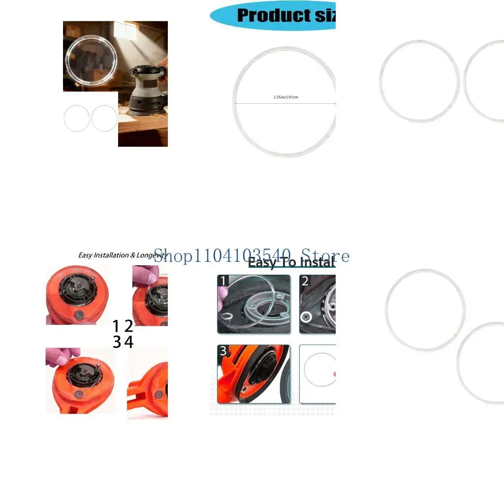 02DC 2Pcs Rubber Drive Belts N430442 For Sander Vibrations Reduction Performances
02DC 2Pcs Rubber Drive Belts N430442 For Sander Vibrations Reduction Performances