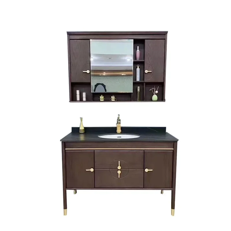 S~Modern New Chinese Bathroom Cabinet European-Style Antique Simple Bathroom Wash Basin Bath Furniture
S~Modern New Chinese Bathroom Cabinet European-Style Antique Simple Bathroom Wash Basin Bath Furniture