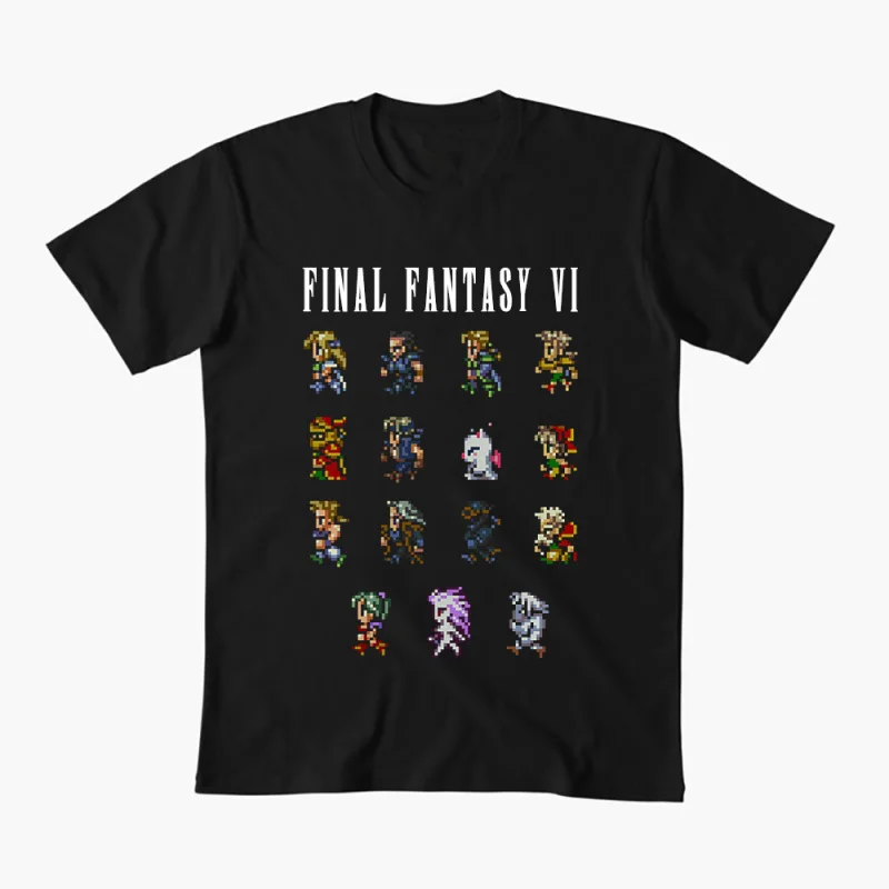 FINAL FANTASY VI 0508 Video game Gift T shirt for RPG gamer 100% cotton Short Sleeve Graphic Clothes All size tops S-6XL
FINAL FANTASY VI 0508 Video game Gift T shirt for RPG gamer 100% cotton Short Sleeve Graphic Clothes All size tops S-6XL