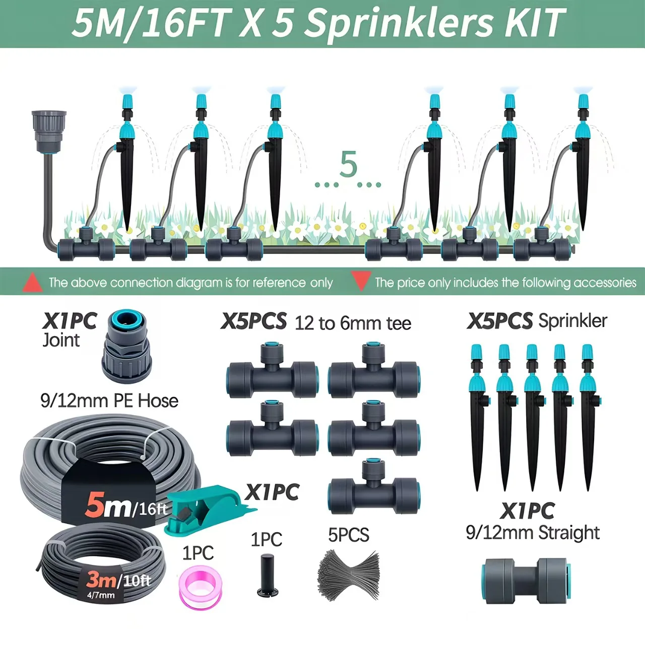Spray drop integrated adjustable quick plug spray nozzlevegetable spray irrigation automatic watering flower watering device set
Spray drop integrated adjustable quick plug spray nozzlevegetable spray irrigation automatic watering flower watering device set